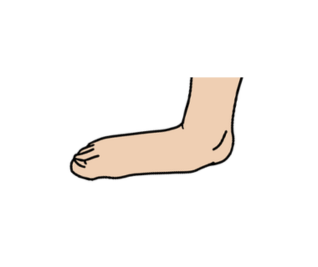 Flat on ground