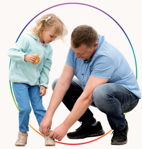 This image showcases that kids wearing braces can also wear shoes comfortably. 