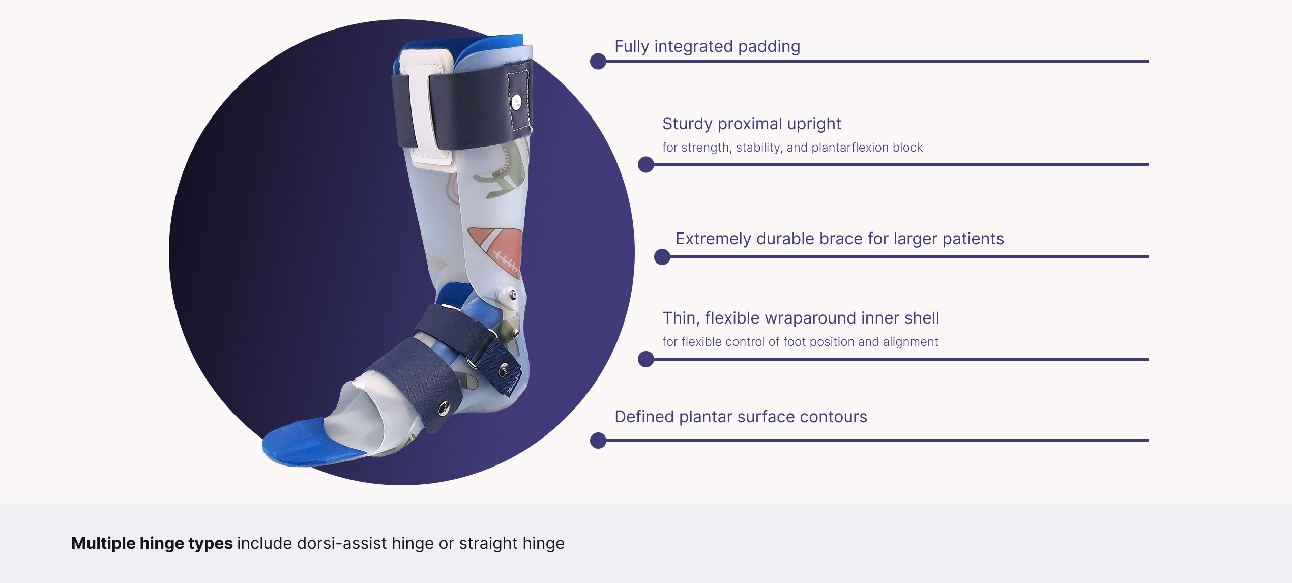 This image shows product features of the product DAFO TurboH